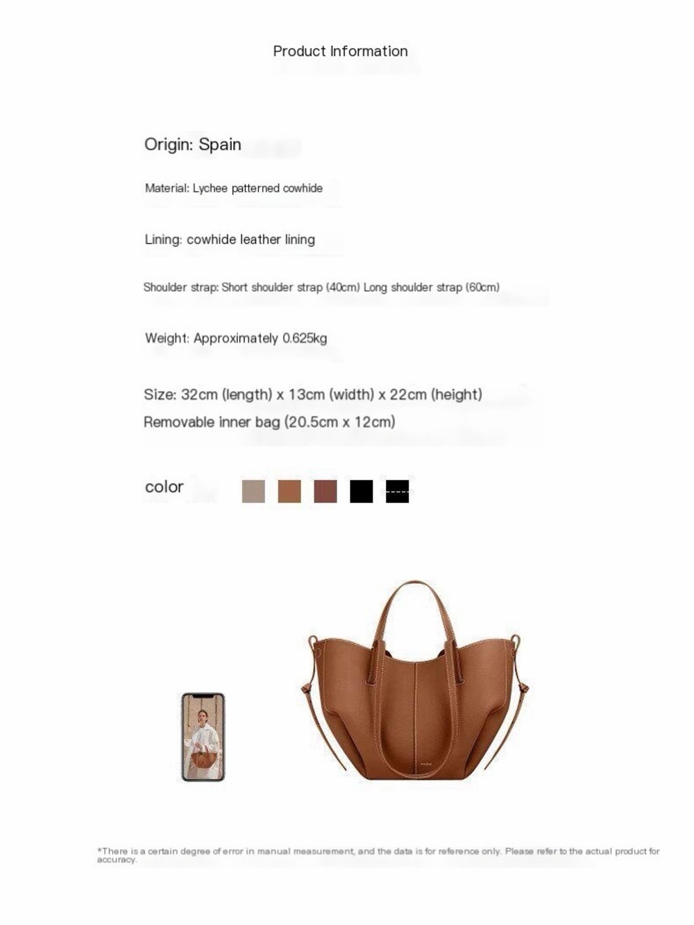Pyrène Tote Bag in Light Blue - Picture 12 of 12